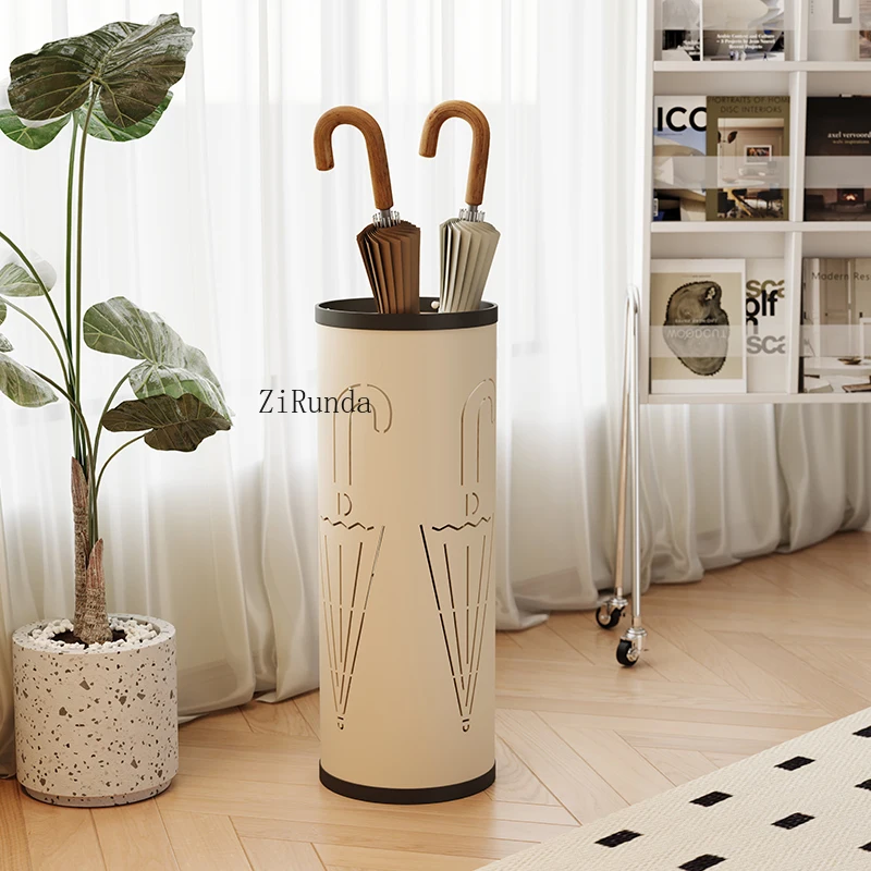 Household umbrella stand Cream wind metal umbrella bucket B & B store Umbrella shelf