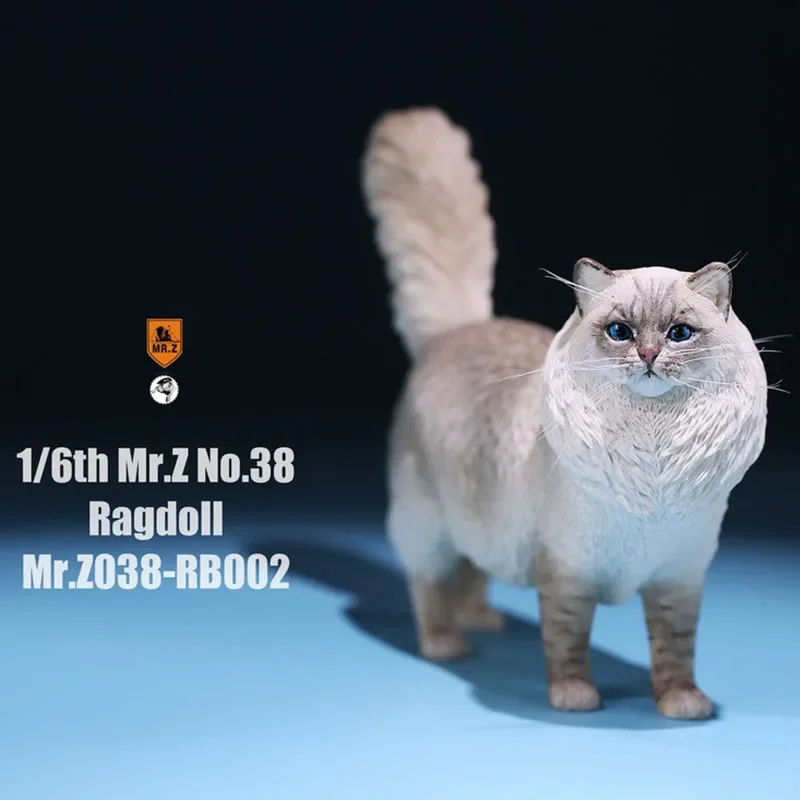 

Mr.Z 038 1/6 Ragdoll Pet Cat Simulator Animal Model Cute Super Cute Ornaments for 12" Action Figure Scene Decoration Accessories