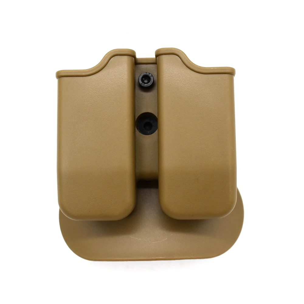 Tactical Defense Retention Gun Holster with Double Magazine Pouch