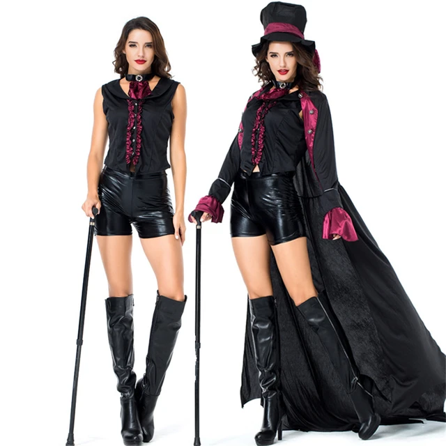 Disfraz de Cosplay para mujer, uniformes de murciélago y vampiro, capa de  fiesta, , traje, escenario METRO Zulema Disfraz De Murciélago De Halloween