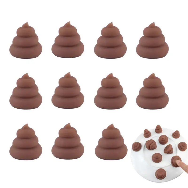 

Poop Stress Squeeze Toy 10PCS Stretchy Sensory Toys Squeeze Stress Ball Fidget Fake Poop Toy Stretchy Sensory Toys For Adults