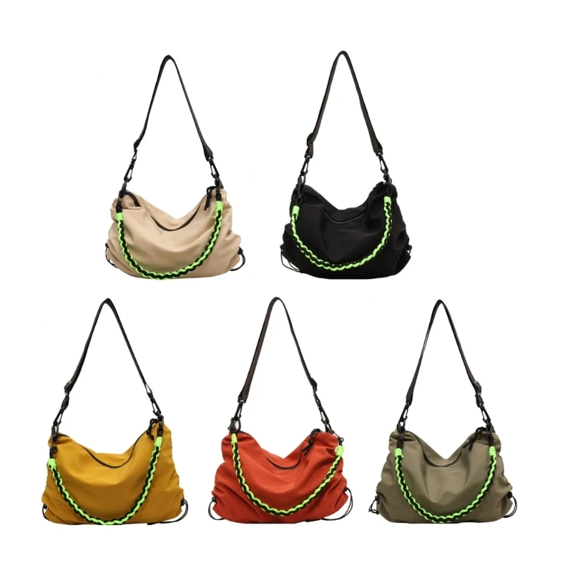 

Fashionable Fabric Shoulder Bag Dumpling Bag Crossbody Bag Tote for Everyday Use E74B