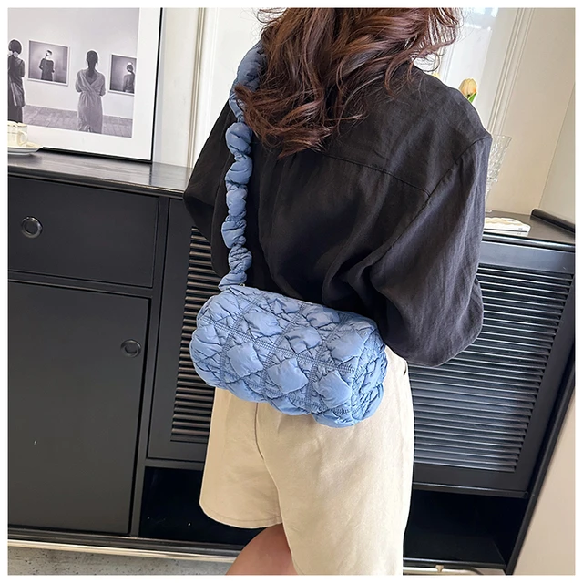 Pleated Padded Women's Small Tote Nylon Shoulder Crossbody Bags Quilted  Design Handbags 2023 Female Shopper Shoulder Handbags - AliExpress