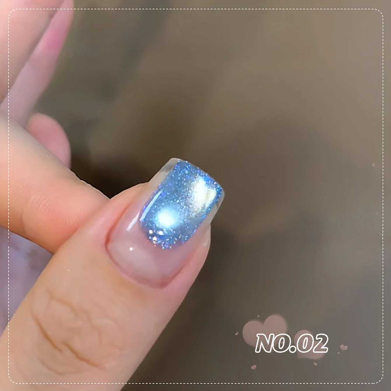 MIANEL 12ML 화이트닝 문폴 스타리 컬러풀 글라스 비즈 캣아이 젤 네일 폴리쉬 2026 뉴 스프링 네일 화이트 네일 1-8개