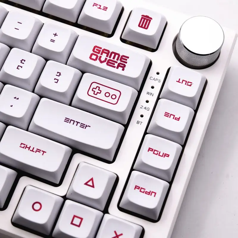 

127 keys XDA Profile Honey Milk Pixel Video Game Dye Sublimation PBT English Japaness for Mx Switch Mechanical Keyboard Key Caps