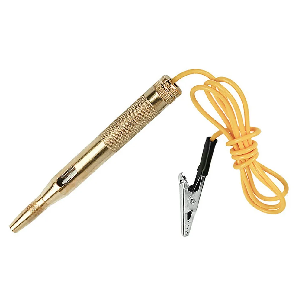 

Car Motorcycle Circuit Voltage Tester fuses and light sockets Test Pen DC 6V-24V Cable and Clip Circuit Tester