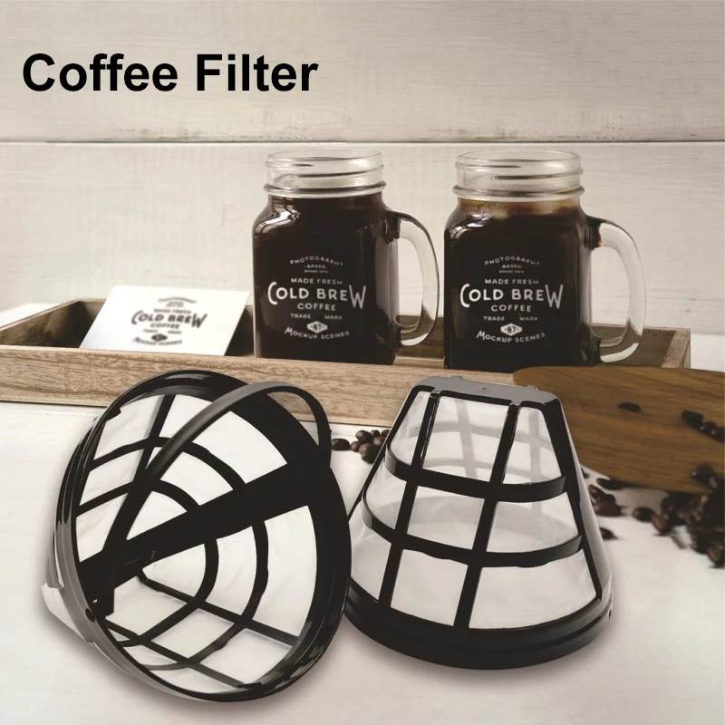 

Kitchen Gadget Coffee Machine Strainer Mesh Brewer Tool Coffee Filter Coffee Maker Accessories Refillable Basket Cup Style