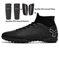 High-Performance Unisex Soccer Cleats for All Ages (2349 black TF pads)