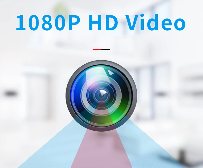 Noir avec carte TF 64 Go-Mini caméra HD 4K WiFi IP, micro caméscope