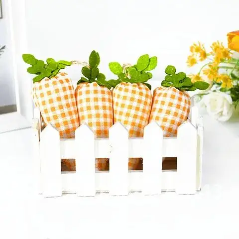 

4 pieces Easter Carrots Ornaments for Easter Home Decor DIY Easter Party Decorations Kids DIY Crafts Gifts Supplies
