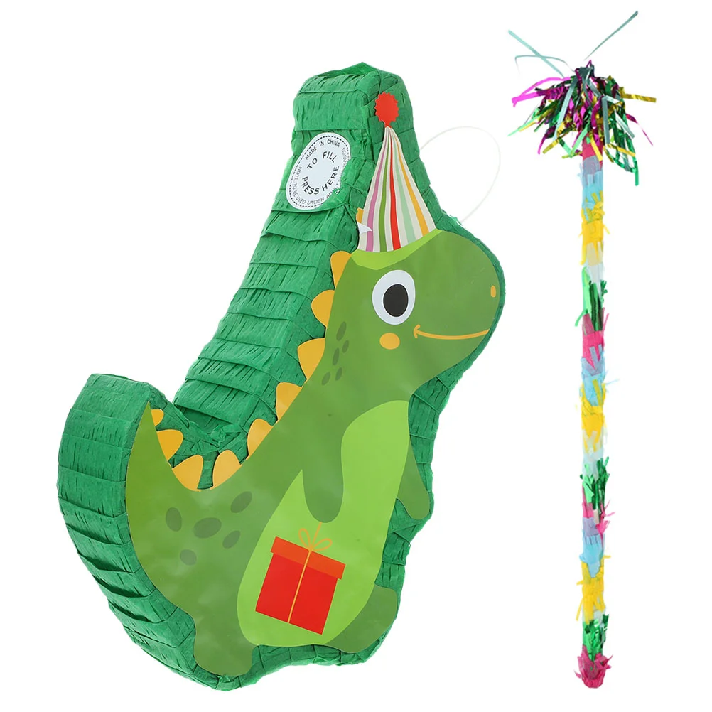 

1 Set Dinosaur Pinata Candy Holder Pinata Toy Party Game Supply Photo Prop for Party