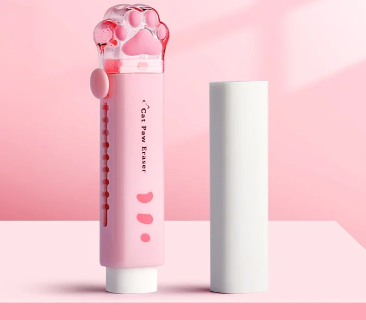 Eraser with retractable push-pull design view 4