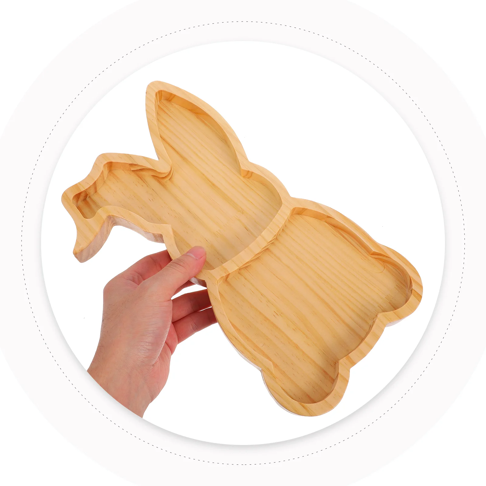 Rabbit Shape Plate Tray Easter Serving Appetizer Animal Shaped Charcuterie Board 6