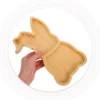Rabbit Shape Plate Tray Easter Serving Appetizer Animal Shaped Charcuterie Board 6