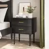 2 Drawer Nightstand Bedside Table Storage Cabinet Modern Design Furniture Bedroom Living Room 4