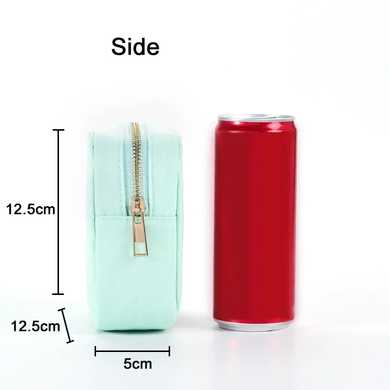 Nylon Mini Makeup Bag Toiletry Cosmetic Storage Bag Waterproof Zipper Small Pouch Coin Sanitary Napkin Purse for Women Girls