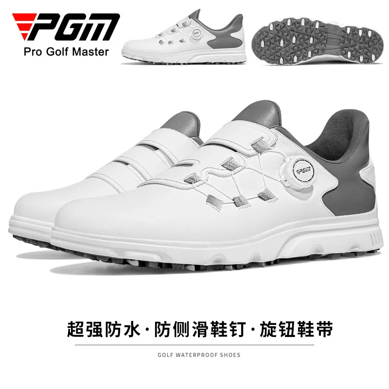 

PGM Men's Golf Sport Shoes Casual Sneakers Quick Lacing Microfiber Waterproof Anti-Slip XZ320 Wholesale