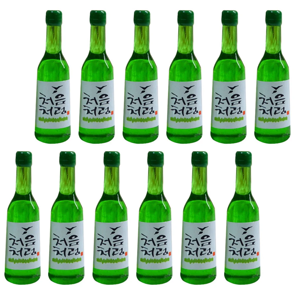 15 Pcs Mini Wine Bottles Realistic Simulation Korean Rice Decorative Vases Mini House Accessories Lifelike Resin Statues Home 5