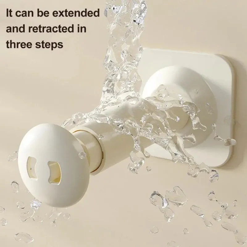 Clothes Hanging Hanger Storage Rack Suction Cup Installation Retractable and Adjustable Length Home Use Hanger Storage Container