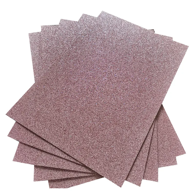 Glitter Cardstock Rose Gold For Cricut Making 300GSM 12*12 15