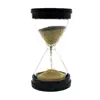 Round glass Golden Hourglass for Brushing Office Table Decor 1