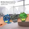 Watch Remote Control Car Toy Mini Rechargeable Racing Car Toy with Colorful Light Remote Control for Kids Cartoon Shape Small 5