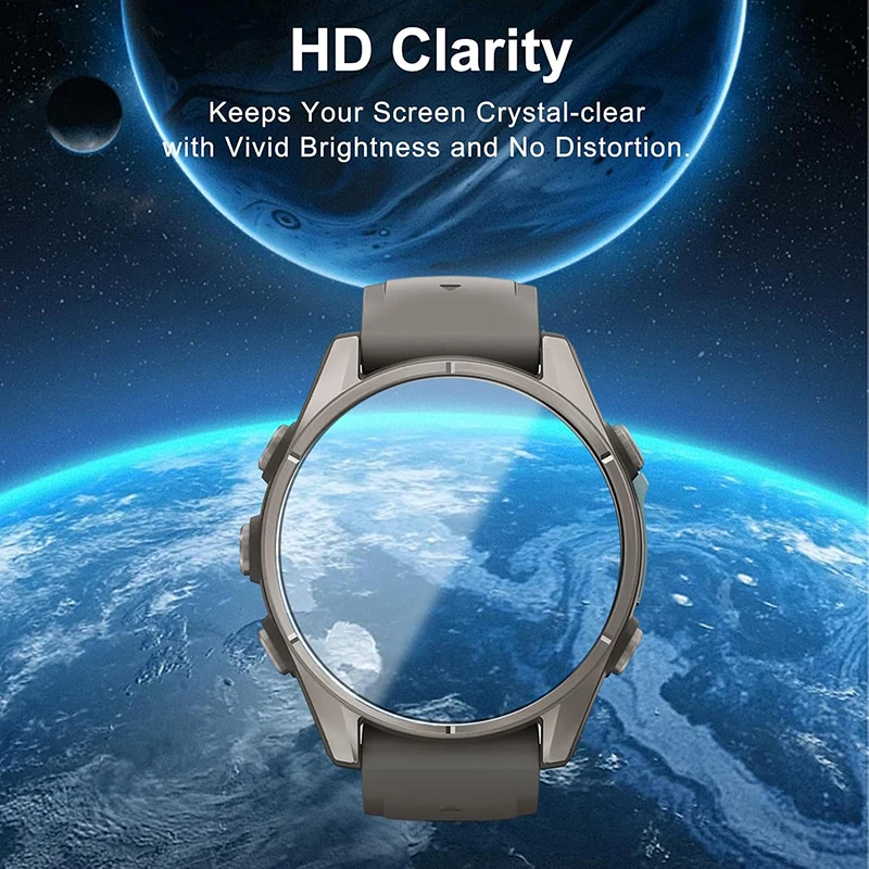 Premium Tempered Glass Screen Protector for Smartwatch - Durable Protective Film, 47mm/43mm/51mm