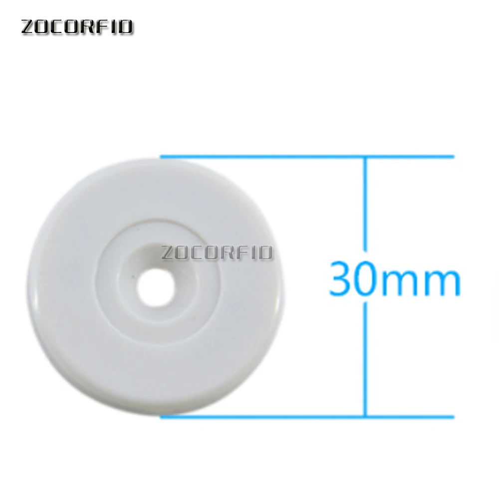 100pcs/lot checkpoint 125Khz Rfid Tag EM4100 ID Round Coin chip card Access Control Guard Tour Patrol System images - 6