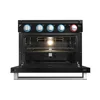 RV 17" Gas Range Oven Stainless Steel 3-Burner Cooktop 2-in-1 Cooking GrillLarge Capacity Sleek Design Easy Clean Durable Road 4