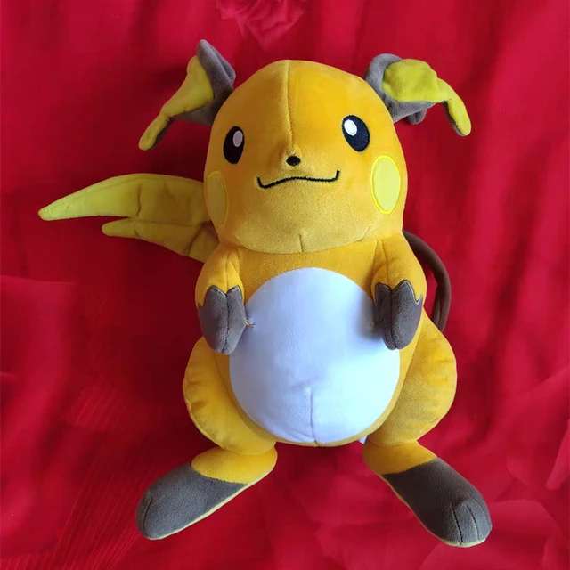 Pokémon Pikachu Brinquedos de pelúcia infantil, kawaii, anime fofo, boneco  recheado, presentes de aniversário, novo, 30cm - AliExpress