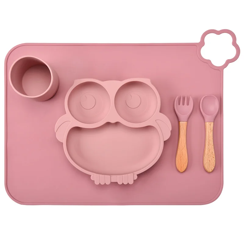 Baby Silicone Placemat BPA Free Food Grade Baby Kid Heat Resistant Mat Silicone Table Mat Dining Table Pads Supplies silicone placemat
