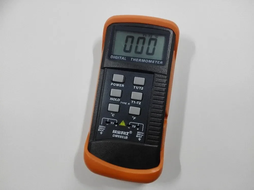 DM6802B Digital Thermometer Dual Channel K-Type Thermocouple Temperature Meter -50°C to 1300°C detail image 3