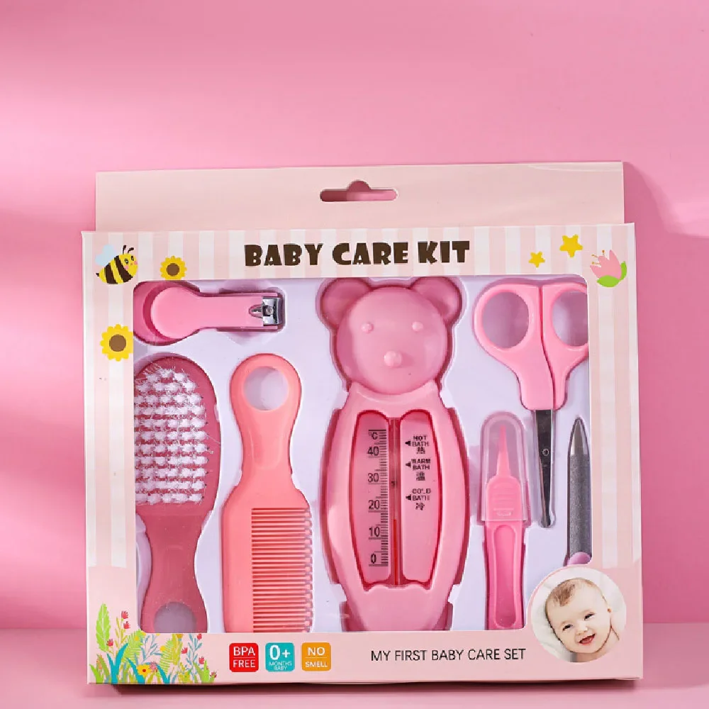 Newborn Baby Nails Her Daily Care Kit Children's Thermometer Care Nail Set High-quality Nail Clippers and Combs Accessories