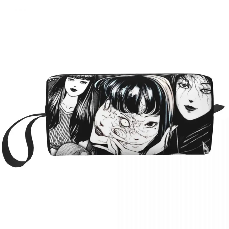 

Japanese Manga Horor Tomie Junji Ito Makeup Bag Women Travel Cosmetic Organizer Kawaii Storage Toiletry Bags