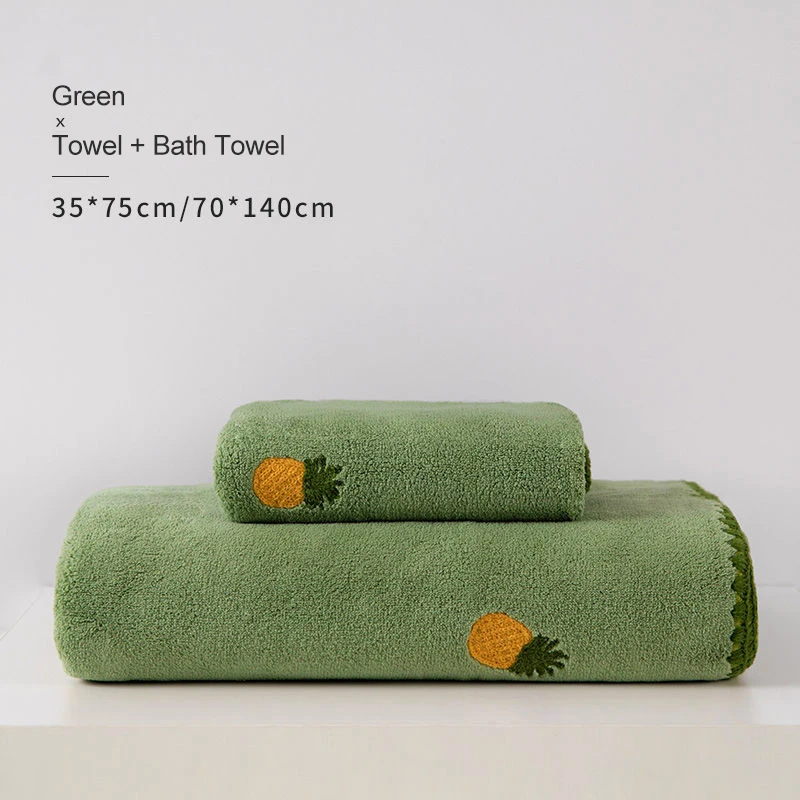 Green Hand Towel Cotton Beach Towel Microfiber Bath Towels Bathroom  70*140cm 380g Thick Luxury Solid For SPA Bathroom For Adults - AliExpress