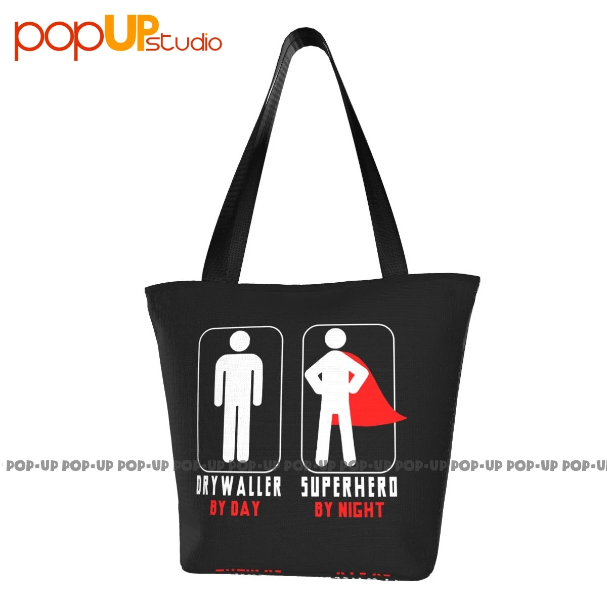 curva barrera ético Drywaller By Day Superhero By Night bolsos de mano para exteriores, bolso  de compras de gran capacidad| | - AliExpress