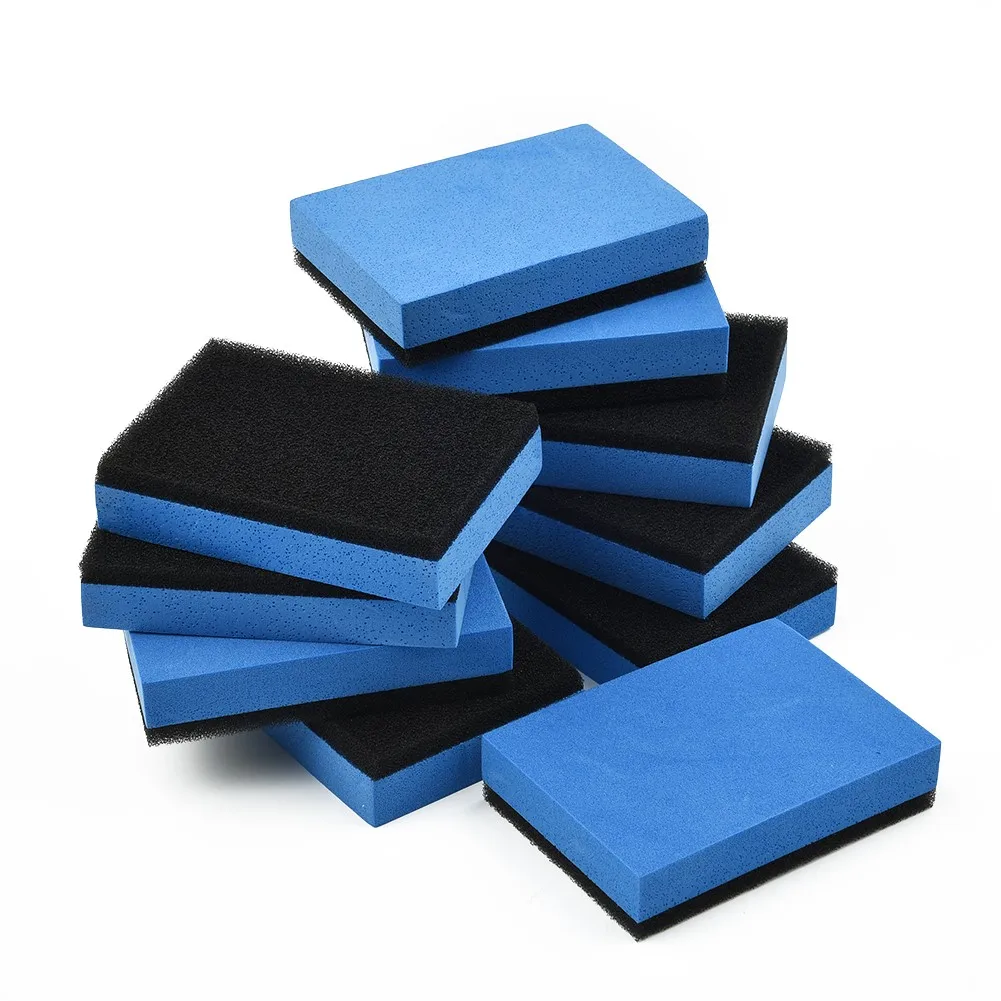 

10Pcs Car Ceramic Coating Sponge Glass Nano Wax Coat Applicator Pad EVA Sponge 7.5x5x1.5cm Car Cleaning Tool Fit For Car Waxing