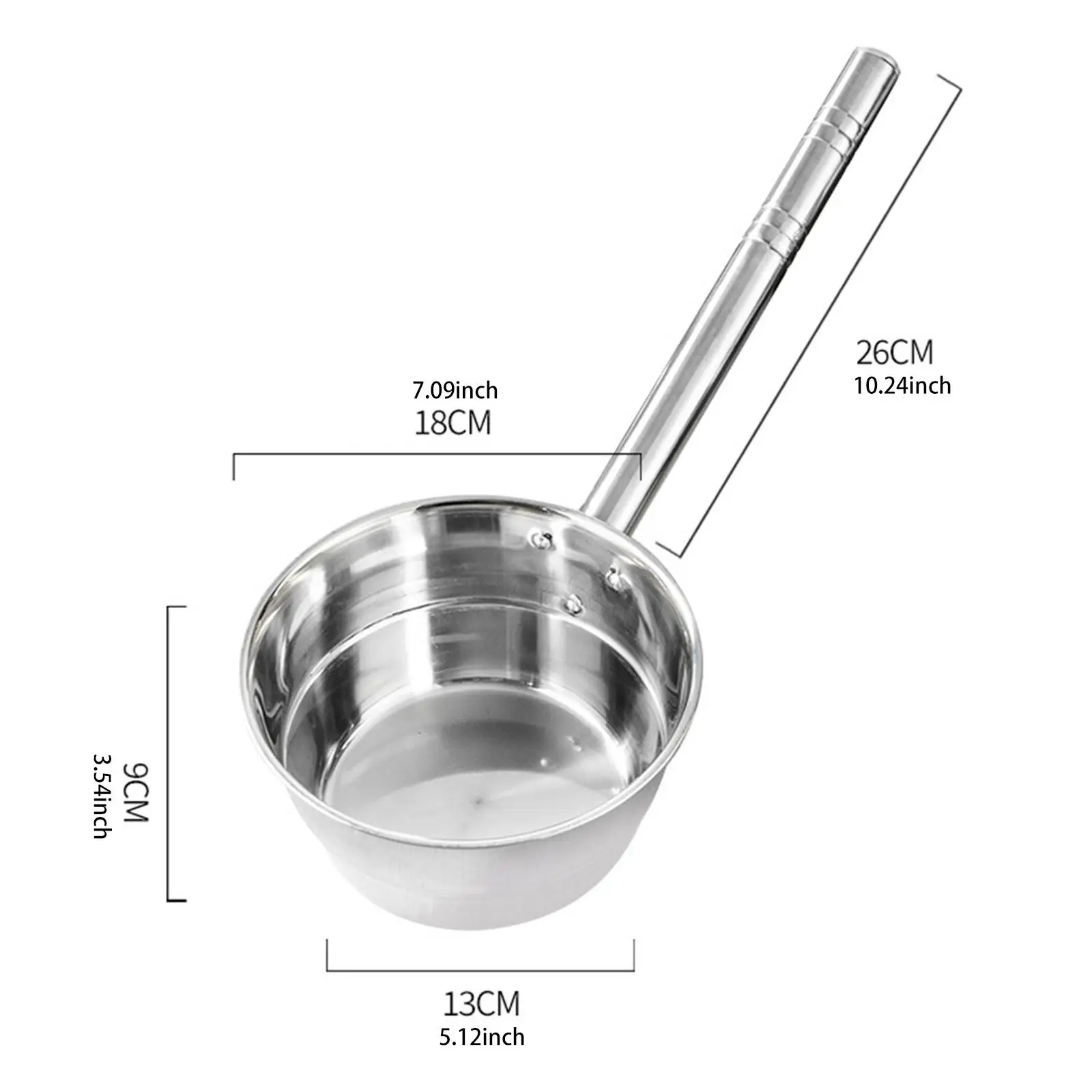 10inch Soup Ladle Big Spoon Large Lade Kitchen Water Dipper for Stirring Garden