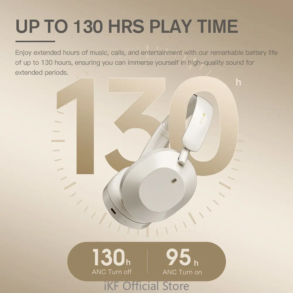 Ikf-ワイヤレスBluetoothオーバーイヤーヘッドフォン、ソロ