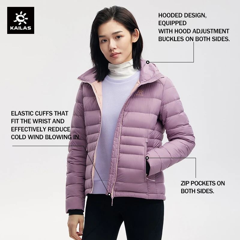 Hardshell elegant coat KAILAS for women autumn/winter windproof waterproof fleece jackets mountaineering coats KG2133601