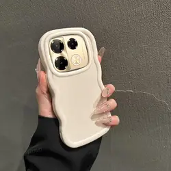 Minimalist Solid Color Silicone Shock - absorbing Phone Case for Note 40 Pro Plus (White)