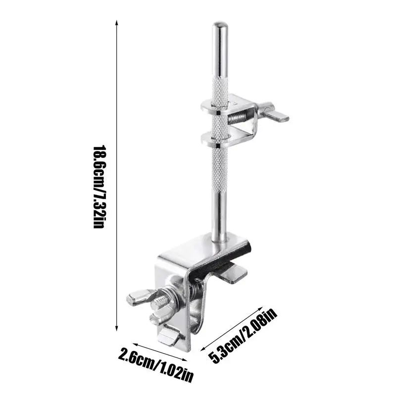 Adjustable Drum Cowbell Mount Drum Cowbell Holder Clamp Strong Structure Instrument Accessories For Guitar Cases Keyboards