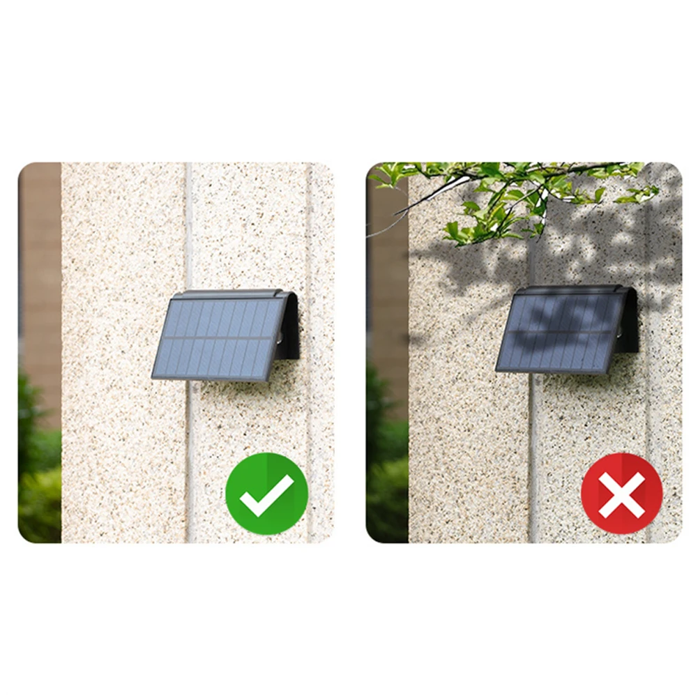 Description Picture 5 of itemSolar Wall Light LED Outdoor Wall Mounted Lights IP54 Waterproof 3-Sided Light Beam Wall Lamp For Garden Yard Garage Porch