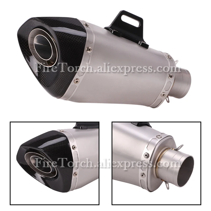 Slip On For BMW F900R F900XR 2020 - 2021 2022 2023 Motorcycle Carbon 51mm Exhaust Muffler DB Killer Escape Moto Middle Link Pipe - Image 5