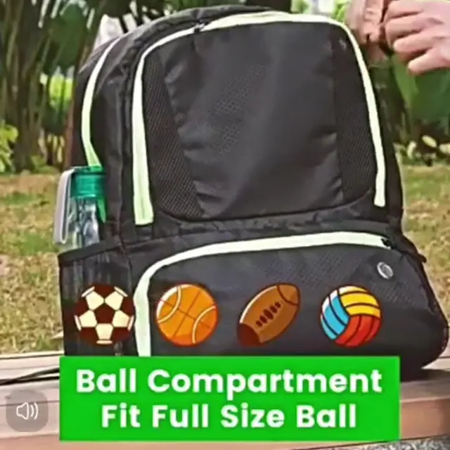 OPHIDIAN  Shoulder waterproof sports equipment bag outdoor soccer basketball volleyball bag convenient lightweight storage bag 2