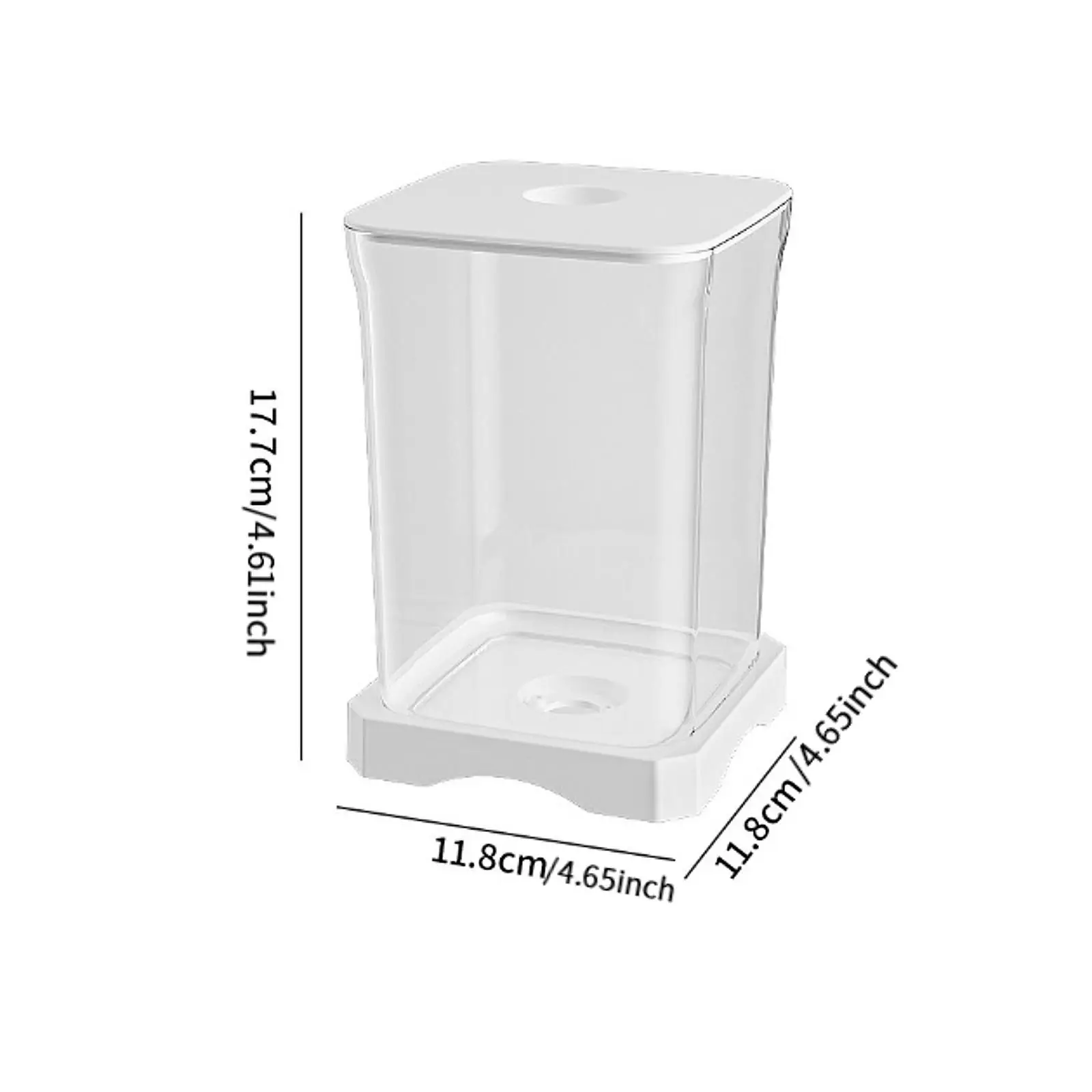 Fish Tank Acrylic Fish Bowl Reptile Terrarium Tank Small Goldfish Multiuse for Home Desktop Living Room Office Turtle