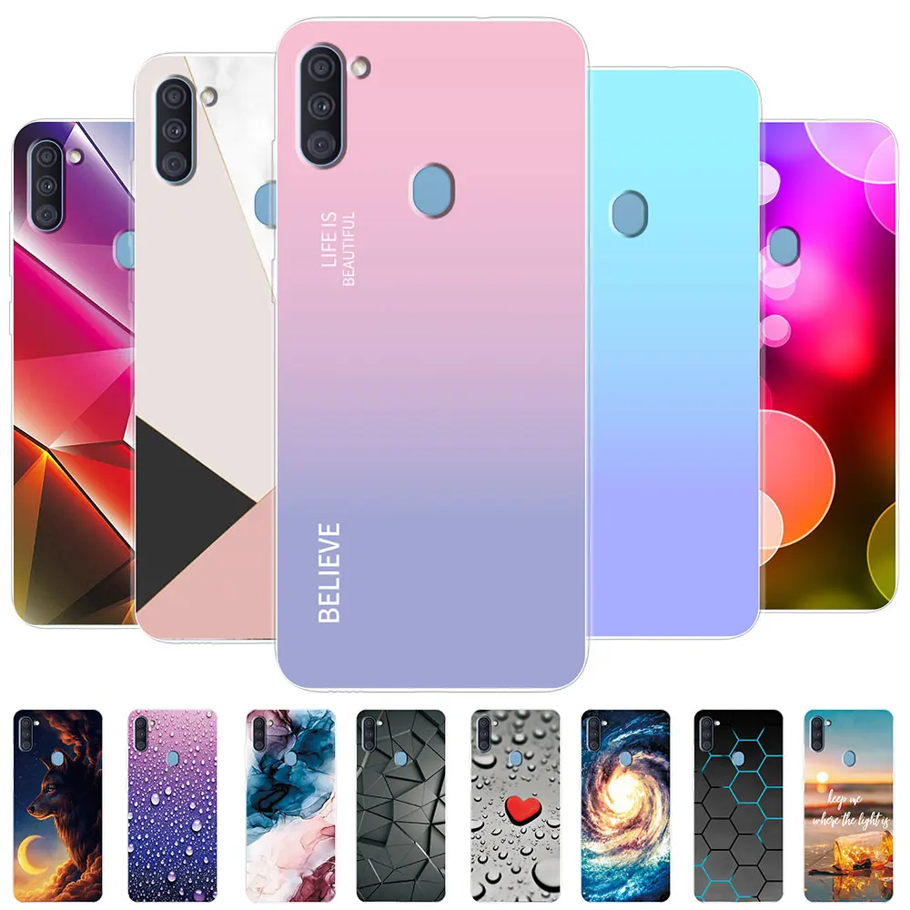 Per Samsung Galaxy A11 Custodia M11 Cover Per Samsung Galaxy M11 Custodia Morbida In Silicone Trasparente In Marmo Per Samsung A11 M 11 Fundas