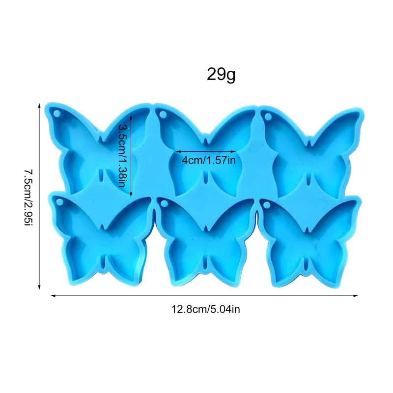 Silicone Mold Butterfly Heart For DIY Jewelry