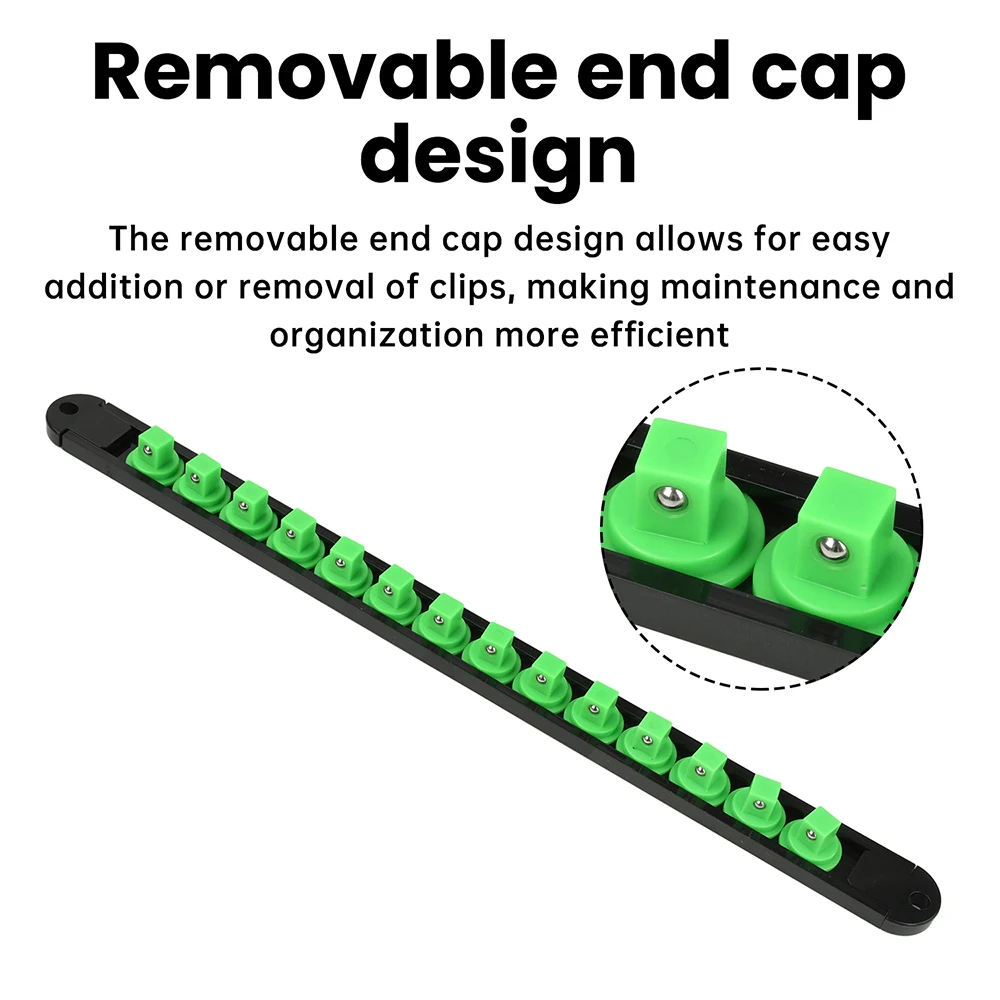 Universal Socket Clip Rail Holder & Organizer Tool Accessory
