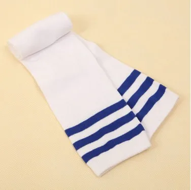 Kids Knee High Socks Girls Boys Football Stripes Cotton Sports School White Socks Skate Children Baby Long Tube Leg Warm 03